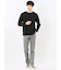 千鳥ジャガード クルーネック長袖Tシャツ
