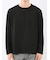 千鳥ジャガード クルーネック長袖Tシャツ