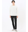 リンクスボーダージャガード クルーネック長袖Tシャツ