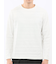 リンクスボーダージャガード クルーネック長袖Tシャツ
