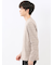 リンクスボーダージャガード クルーネック長袖Tシャツ