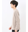 リンクスボーダージャガード クルーネック長袖Tシャツ