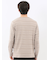 リンクスボーダージャガード クルーネック長袖Tシャツ