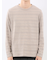 リンクスボーダージャガード クルーネック長袖Tシャツ