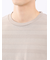 リンクスボーダージャガード クルーネック長袖Tシャツ