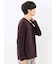リンクスボーダージャガード クルーネック長袖Tシャツ