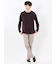 リンクスボーダージャガード クルーネック長袖Tシャツ
