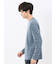 リンクスボーダージャガード クルーネック長袖Tシャツ