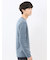 リンクスボーダージャガード クルーネック長袖Tシャツ