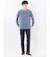 リンクスボーダージャガード クルーネック長袖Tシャツ