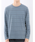 リンクスボーダージャガード クルーネック長袖Tシャツ