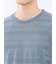 リンクスボーダージャガード クルーネック長袖Tシャツ
