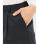 ストレッチウォッシャブル ウール混 タックテーパードパンツ チェック紺(セットアップ可能)