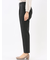 ストレッチウォッシャブル ウール混 タックテーパードパンツ チェック黒(セットアップ可能)