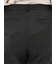 ストレッチウォッシャブル ウール混 タックテーパードパンツ チェック黒(セットアップ可能)