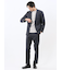 TechMove スリムフィット ノータックパンツ カルゼ紺(セットアップ可能)
