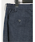 TechMove スリムフィット ノータックパンツ チェック紺(セットアップ可能)