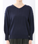 ハンドウォッシャブル センターハギ Vネック ニットプルオーバー