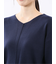 ハンドウォッシャブル センターハギ Vネック ニットプルオーバー