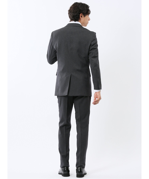 ウール調 ストレッチウォッシャブル スリムフィット 2ボタン2