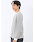 マルチボーダー クルーネック長袖Tシャツ