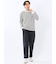 マルチボーダー クルーネック長袖Tシャツ