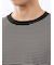 マルチボーダー クルーネック長袖Tシャツ