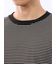 マルチボーダー クルーネック長袖Tシャツ