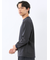 マルチボーダー クルーネック長袖Tシャツ