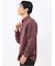 綿混 起毛ワッフル レギュラーカラー長袖シャツ