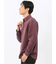 綿混 起毛ワッフル レギュラーカラー長袖シャツ