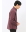 綿混 起毛ワッフル レギュラーカラー長袖シャツ