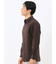 綿混 起毛ワッフル レギュラーカラー長袖シャツ