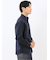 綿混 起毛ワッフル レギュラーカラー長袖シャツ