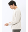 ウェーブジャガード クルーネック長袖Tシャツ