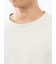 ウェーブジャガード クルーネック長袖Tシャツ