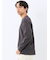 ウェーブジャガード クルーネック長袖Tシャツ