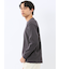 ウェーブジャガード クルーネック長袖Tシャツ