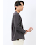 ウェーブジャガード クルーネック長袖Tシャツ