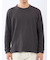 ウェーブジャガード クルーネック長袖Tシャツ
