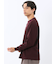 ウェーブジャガード クルーネック長袖Tシャツ