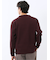 ウェーブジャガード クルーネック長袖Tシャツ