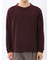 ウェーブジャガード クルーネック長袖Tシャツ