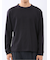 ウェーブジャガード クルーネック長袖Tシャツ