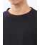 ウェーブジャガード クルーネック長袖Tシャツ