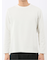 バスケットジャガード クルーネック長袖Tシャツ