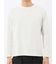 バスケットジャガード クルーネック長袖Tシャツ