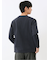 バスケットジャガード クルーネック長袖Tシャツ