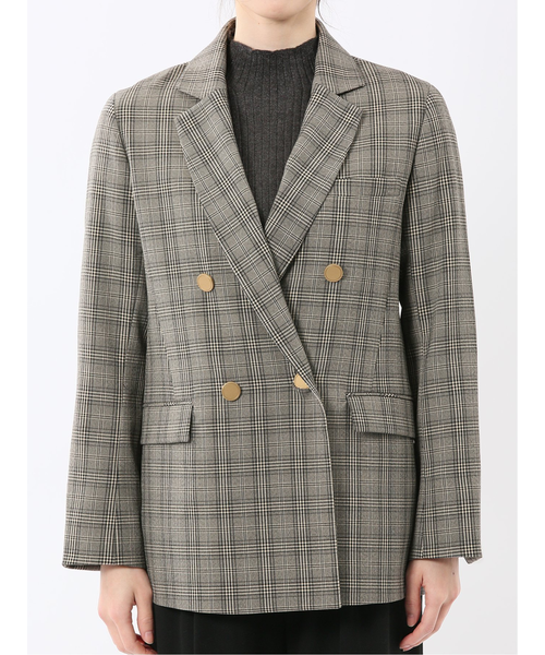 ストレッチウォッシャブル チェック柄 リラクシング ダブル