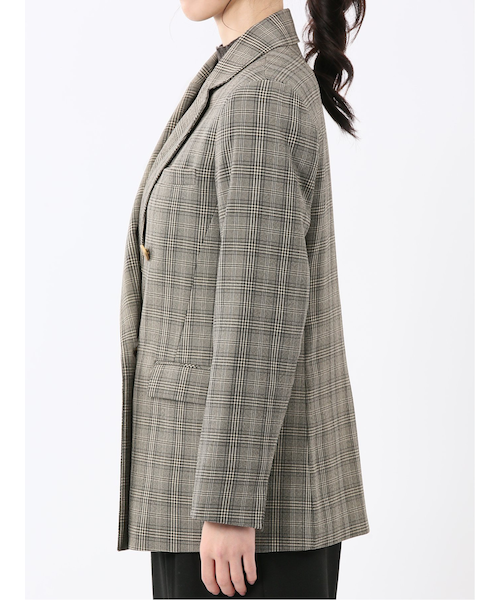 ストレッチウォッシャブル チェック柄 リラクシング ダブル